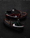Nike SB 'Bronx Girls' Dunk Low Pro QS Skate Shoes - Black/White-Challenge Red-Total Orange