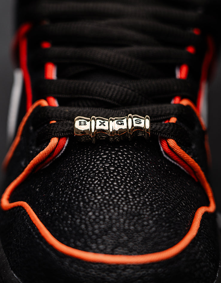 Nike SB 'Bronx Girls' Dunk Low Pro QS Skate Shoes - Black/White-Challenge Red-Total Orange