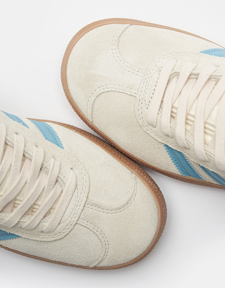 adidas Gazelle ADV Skate Shoes - Wonder White/Preloved Blue/Gum