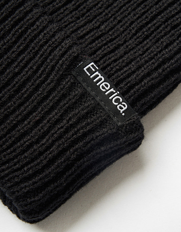 Emerica Logo Clamp Beanie - Black