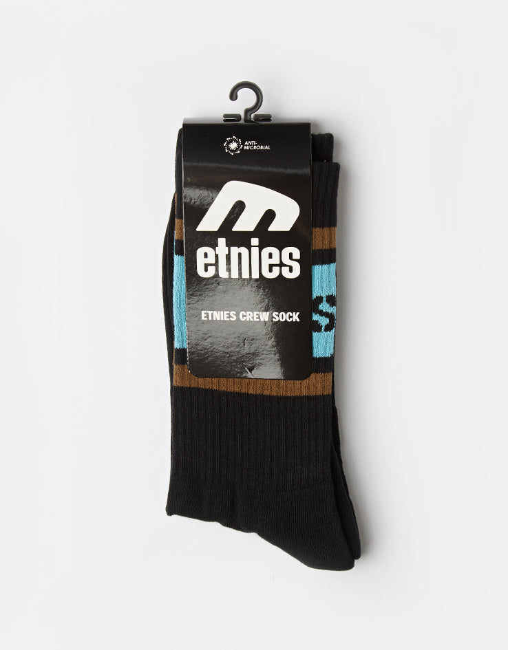 Etnies Crew Socks - Black/Blue