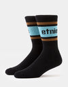 Etnies Crew Socks - Black/Blue