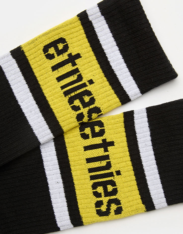 Etnies Crew Socks - Black/Yellow