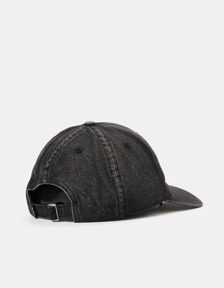 HUF Token 6 Panel Washed Cap - Black