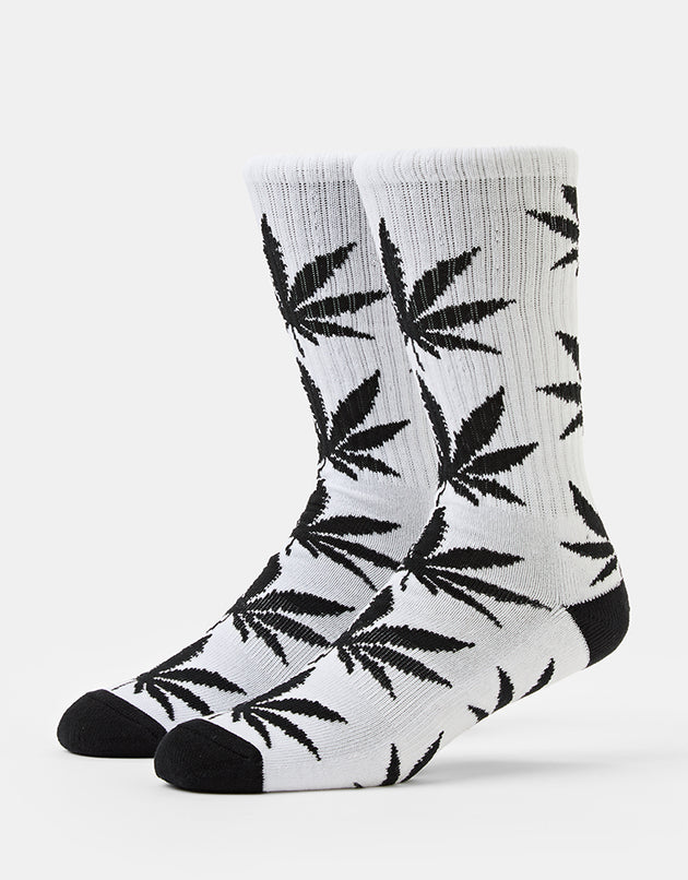 HUF Plantlife Crew Socks - White/Black/Black