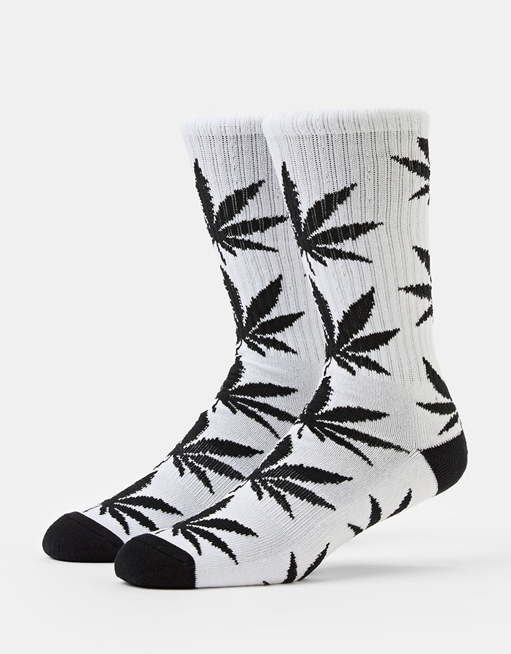 HUF Plantlife Crew Socks - White/Black/Black
