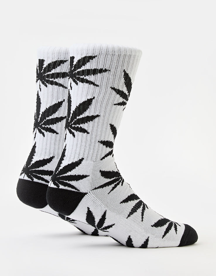 HUF Plantlife Crew Socks - White/Black/Black