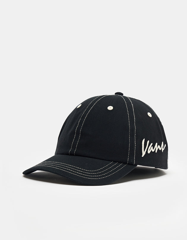 Vans Classic Script Curved Bill Jockey Cap - Black