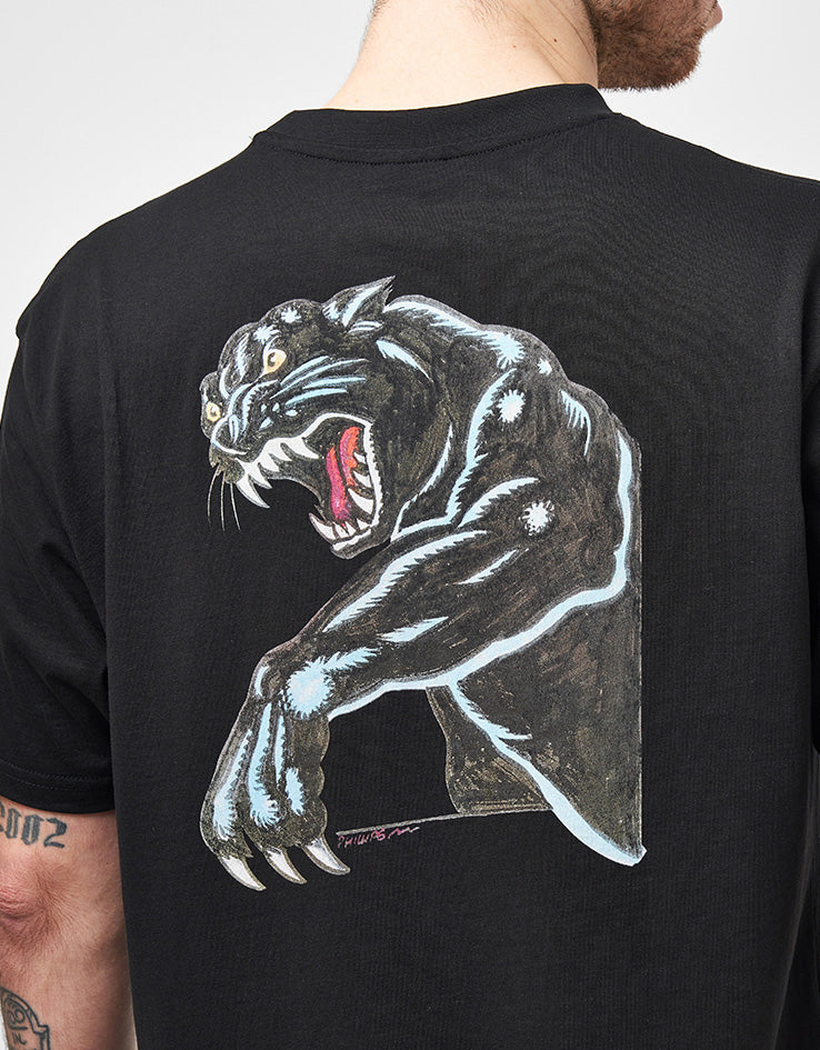 Santa Cruz Natas Sketch Panther T-Shirt - Black