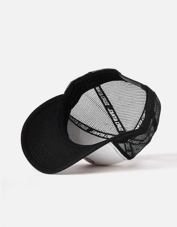 Santa Cruz Natas SC Panther Meshback Cap - White/Black