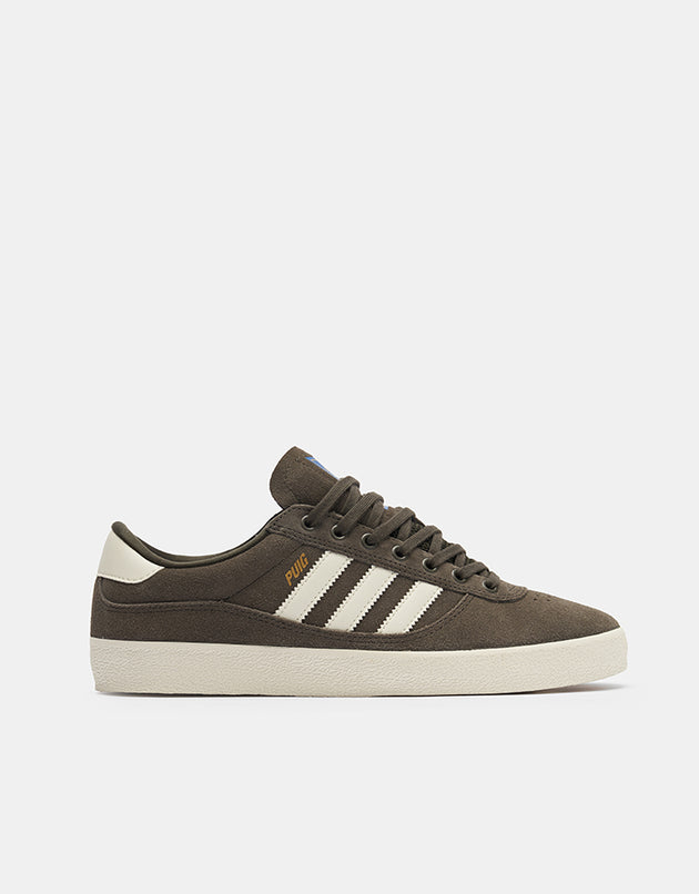 adidas Puig Indoor Skate Shoes - Shadow Olive/Off White/Bluebird