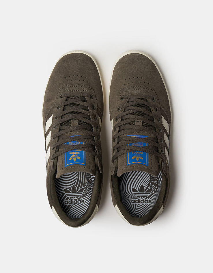 adidas Puig Indoor Skate Shoes - Shadow Olive/Off White/Bluebird