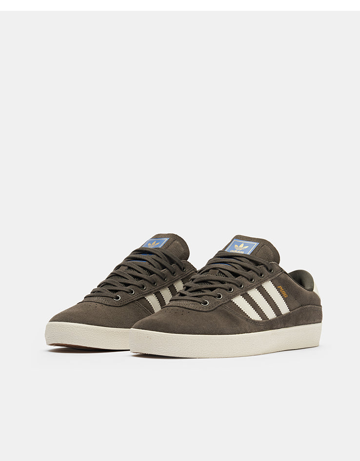 adidas Puig Indoor Skate Shoes - Shadow Olive/Off White/Bluebird