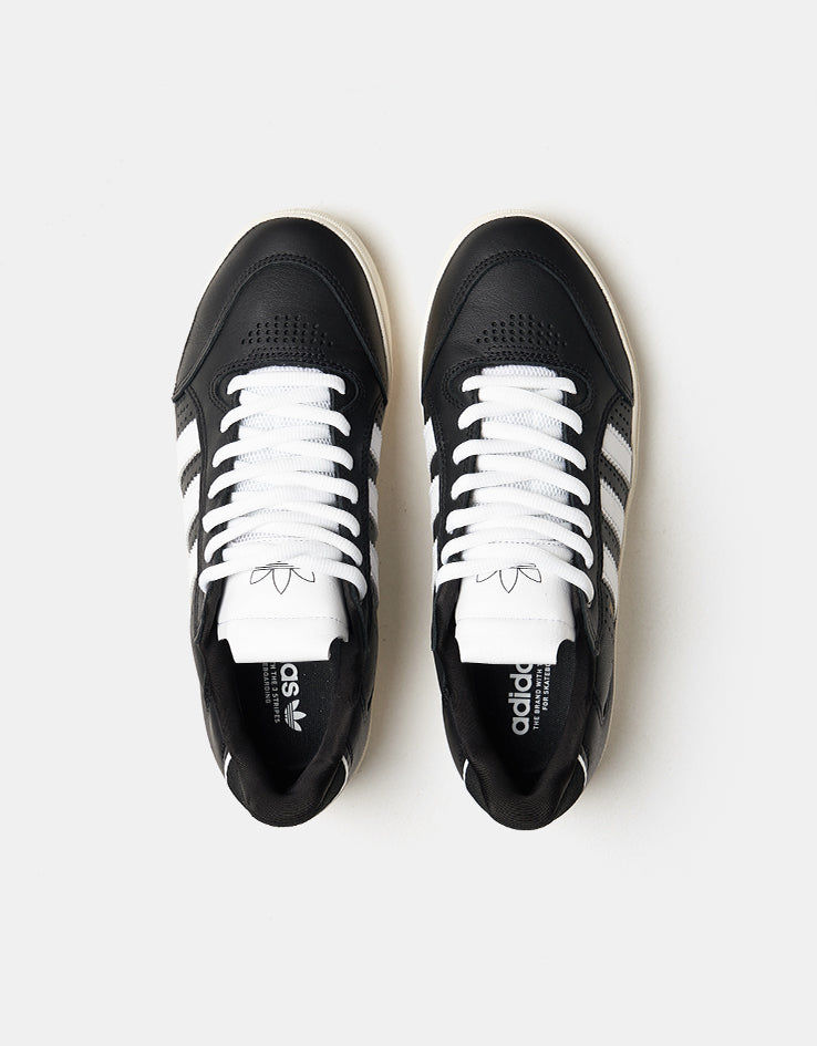 adidas Tyshawn Low Skate Shoes - Core Black/White/Chalk White