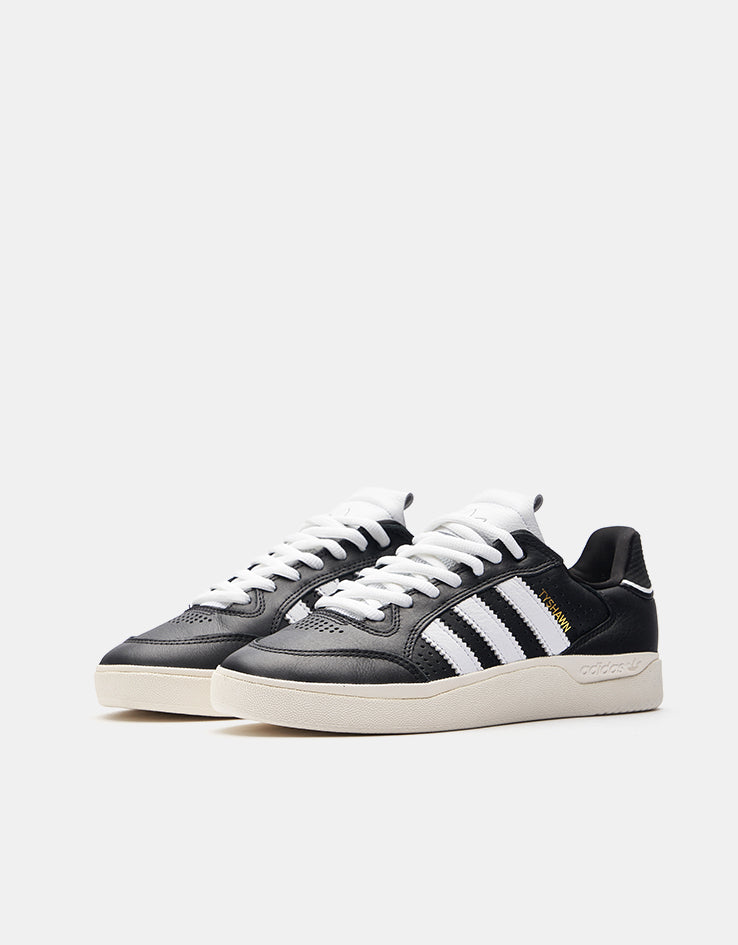 adidas Tyshawn Low Skate Shoes - Core Black/White/Chalk White