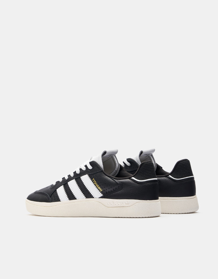 adidas Tyshawn Low Skate Shoes - Core Black/White/Chalk White