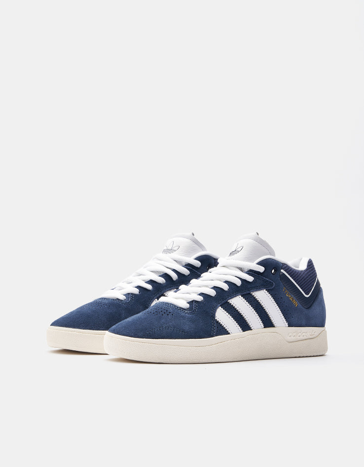 adidas Tyshawn Skate Shoes - Collegiate Navy/White/Chalk White