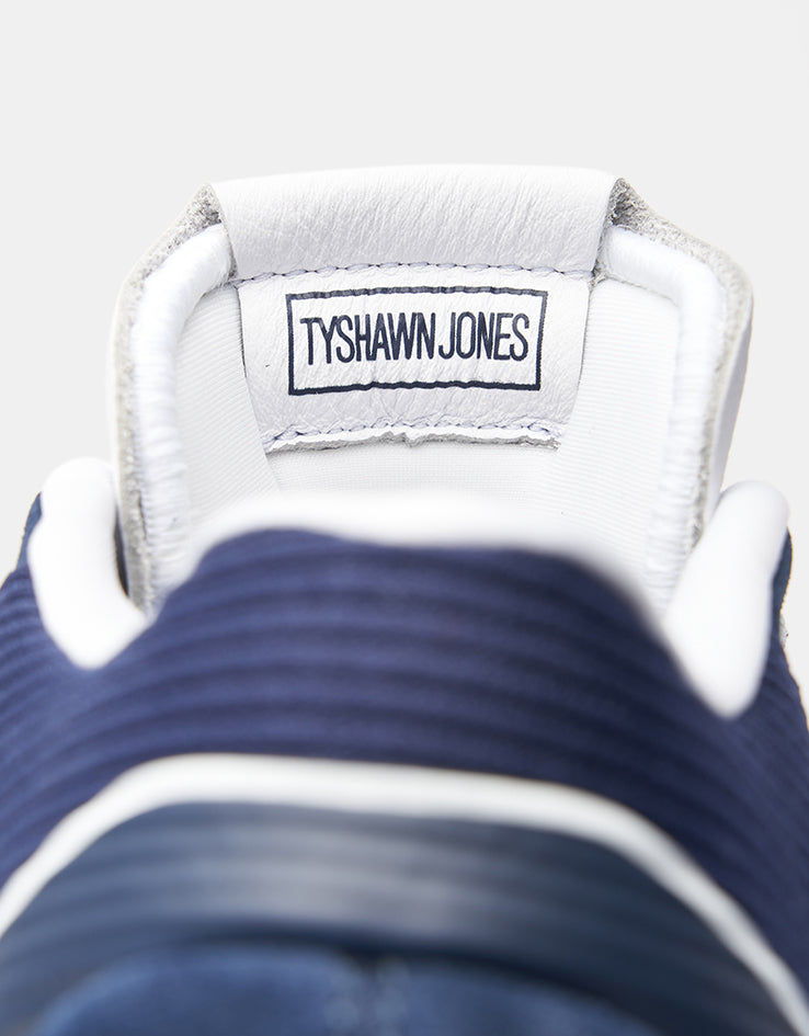adidas Tyshawn Skate Shoes - Collegiate Navy/White/Chalk White