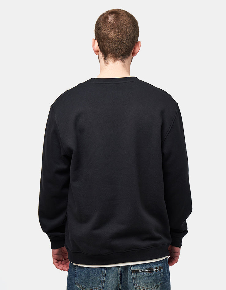 Santa Cruz Opus Dot Chest Crew - Black