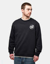 Santa Cruz Opus Dot Chest Crew - Black