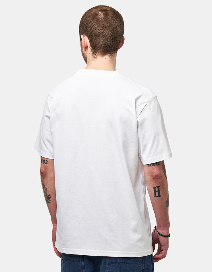 Carhartt WIP S/S University Script T-Shirt - White/Black