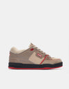 Globe Fusion Skate Shoes - Khaki/Red