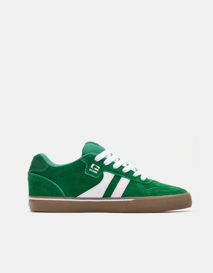 Globe Encore-2 Skate Shoes - Green/White/Gum