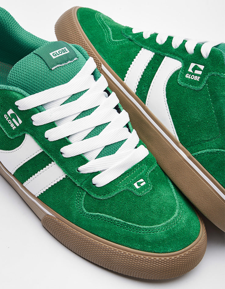 Globe Encore-2 Skate Shoes - Green/White/Gum