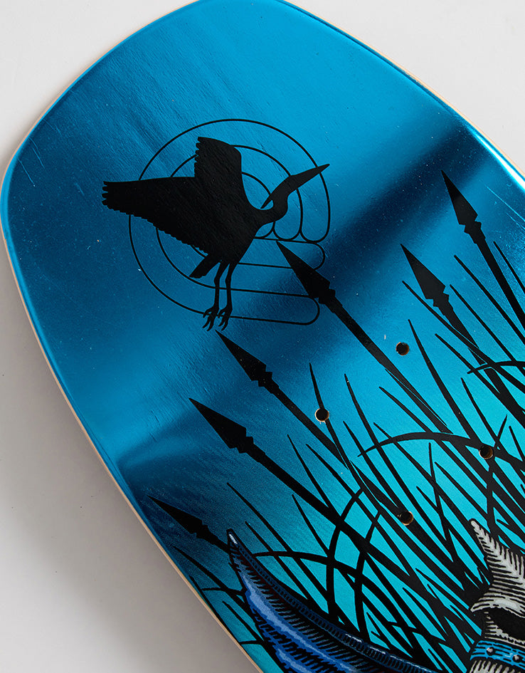 Powell Peralta Anderson Heron Skull Blue Foil 289 Skateboard Deck - 8.45"