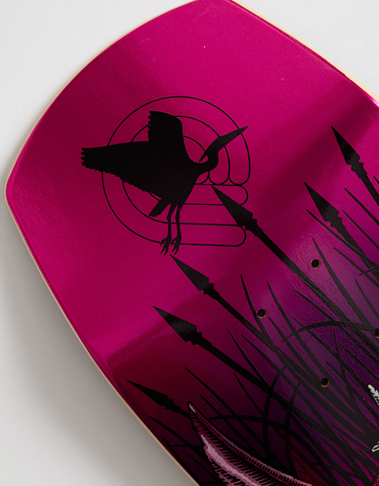 Powell Peralta Anderson Heron Skull Pink Foil 290 Skateboard Deck - 9.13"