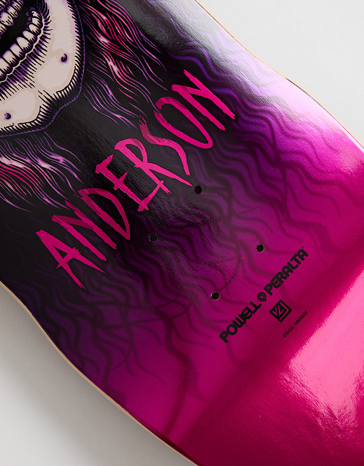 Powell Peralta Anderson Heron Skull Pink Foil 290 Skateboard Deck - 9.13"