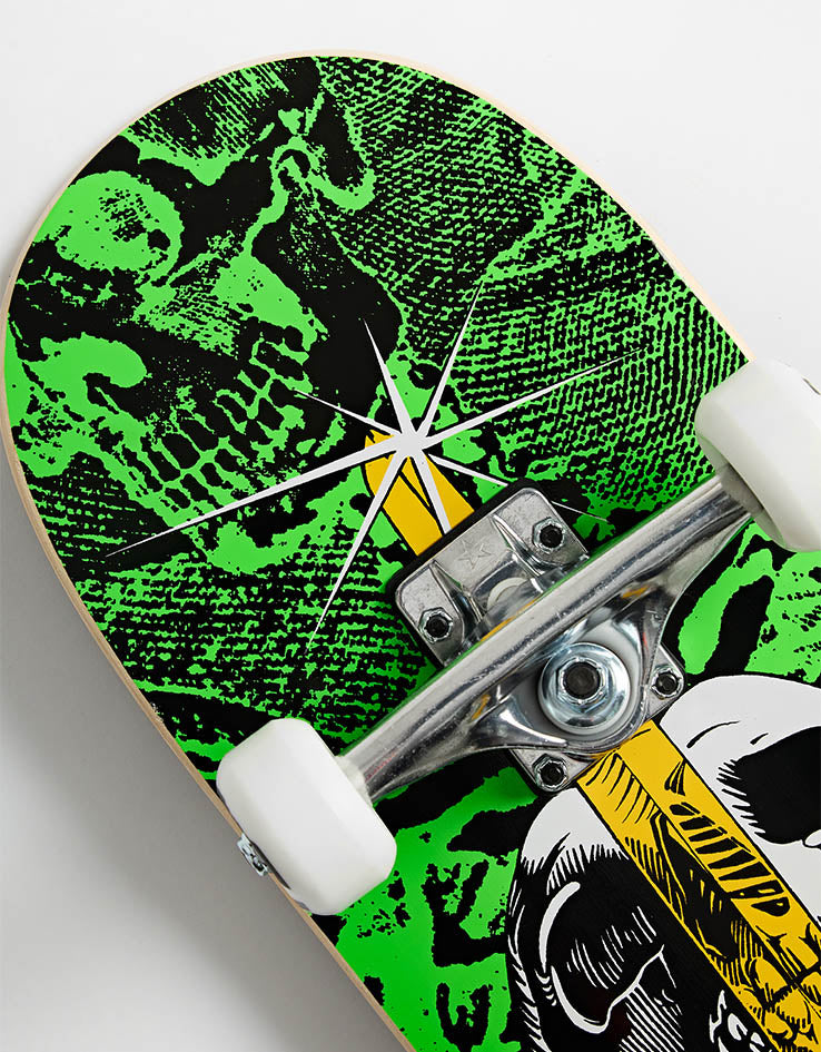 Powell Peralta Skull & Sword Green Complete Skateboard - 8"