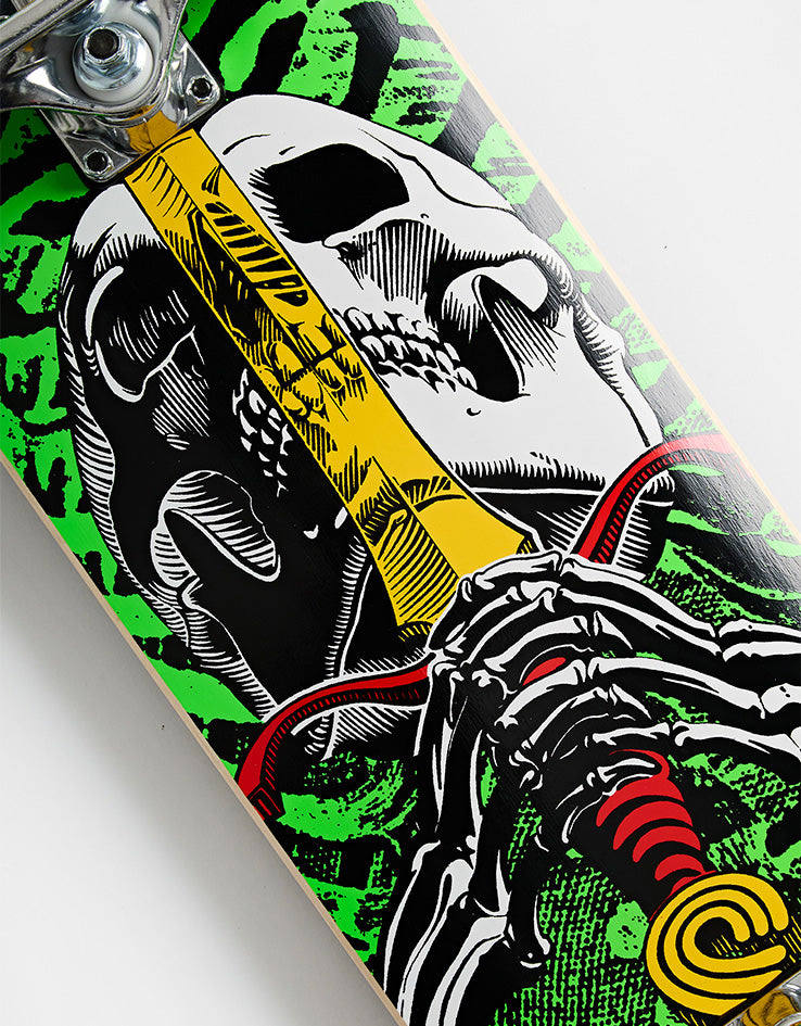 Powell Peralta Skull & Sword Green Complete Skateboard - 8"