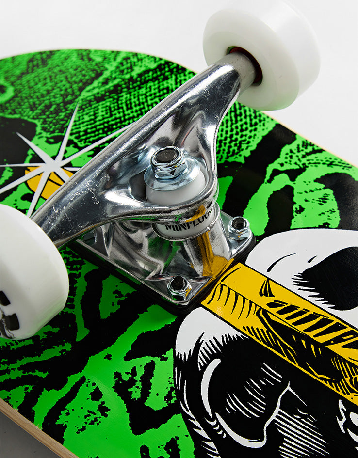 Powell Peralta Skull & Sword Green Complete Skateboard - 8"