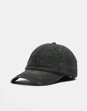 Welcome Distressed Vamp Cap - Black