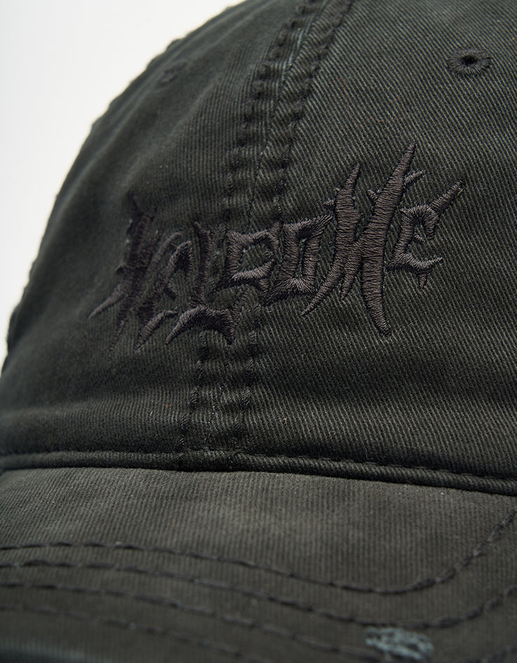 Welcome Distressed Vamp Cap - Black