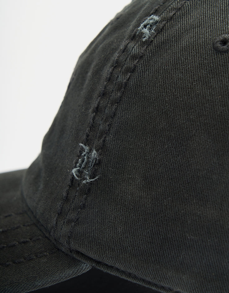 Welcome Distressed Vamp Cap - Black
