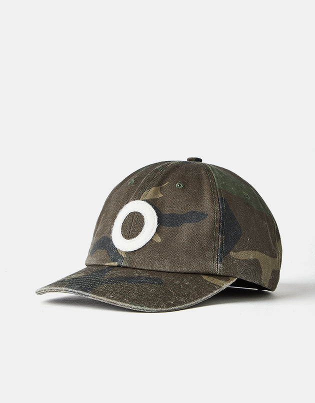 Pop Trading Company O Six Panel Cap - Camo/Charcoal