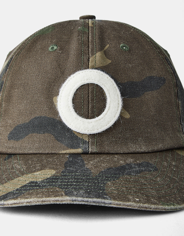 Pop Trading Company O Six Panel Cap - Camo/Charcoal