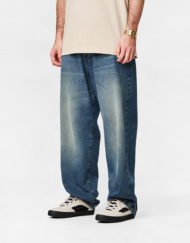 Pop Trading Company Drs Denim Pants - Washed Denim – Route One