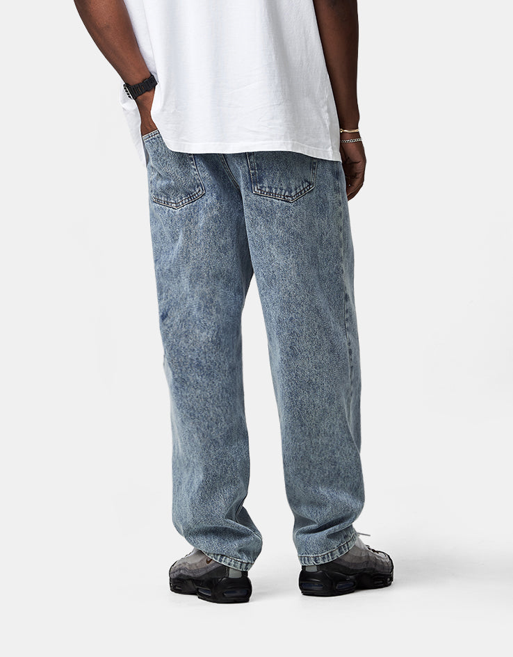 Pop Trading Company Drs Denim Pants - Stone Washed Denim