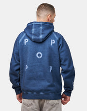 Pop Trading Company Stencil Logo Pullover Hoodie - Navy