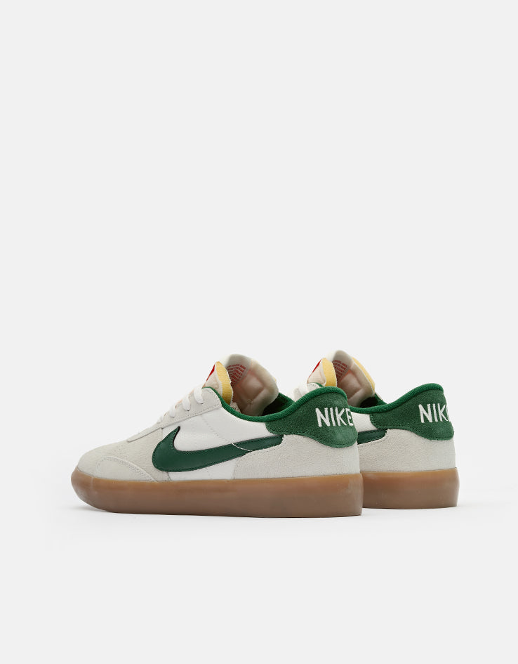 Nike SB Heritage Vulc Skate Shoes - Sail/Gorge Green-Sail-Safety Orange