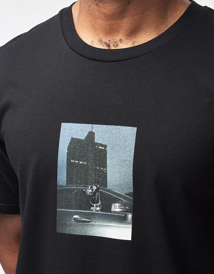 Route One Doberman Organic T-Shirt - Black