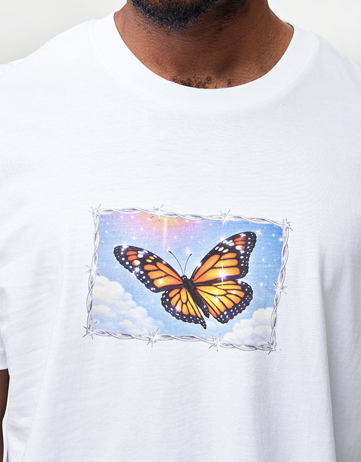 Route One Floating Points Organic T-Shirt - White