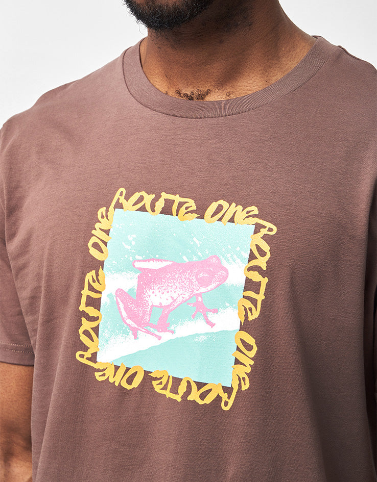 Route One Poison Frog Organic T-Shirt - Mocha
