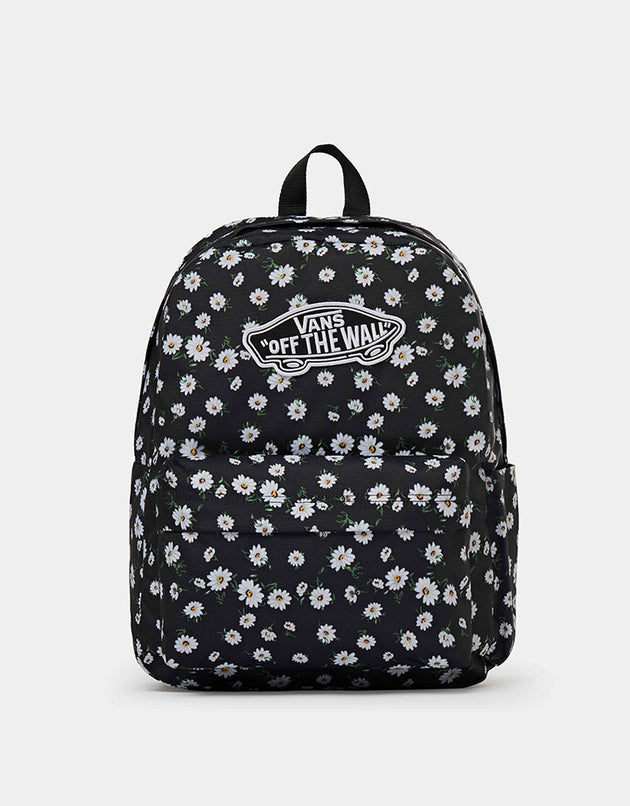 Vans Old Skool Classic Backpack - Black/White Flowers