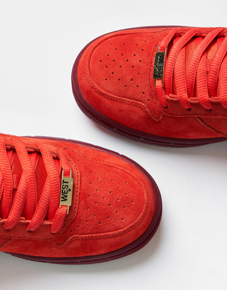 Nike SB 'All Star' Paul Rodriguez Zoom Air Low QS Skate Shoes - Habanero Red/Club Gold/Team Red/Habanero Red