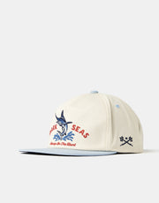 Dark Seas Vapor Snapback - White/Light Blue