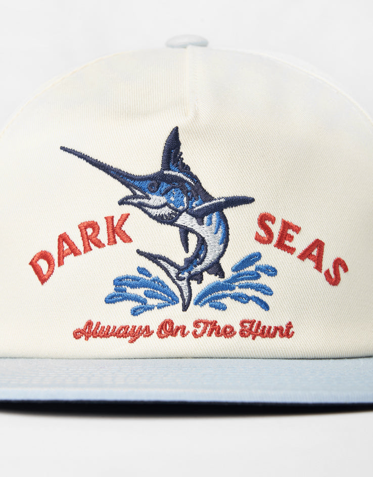 Dark Seas Vapor Snapback - White/Light Blue